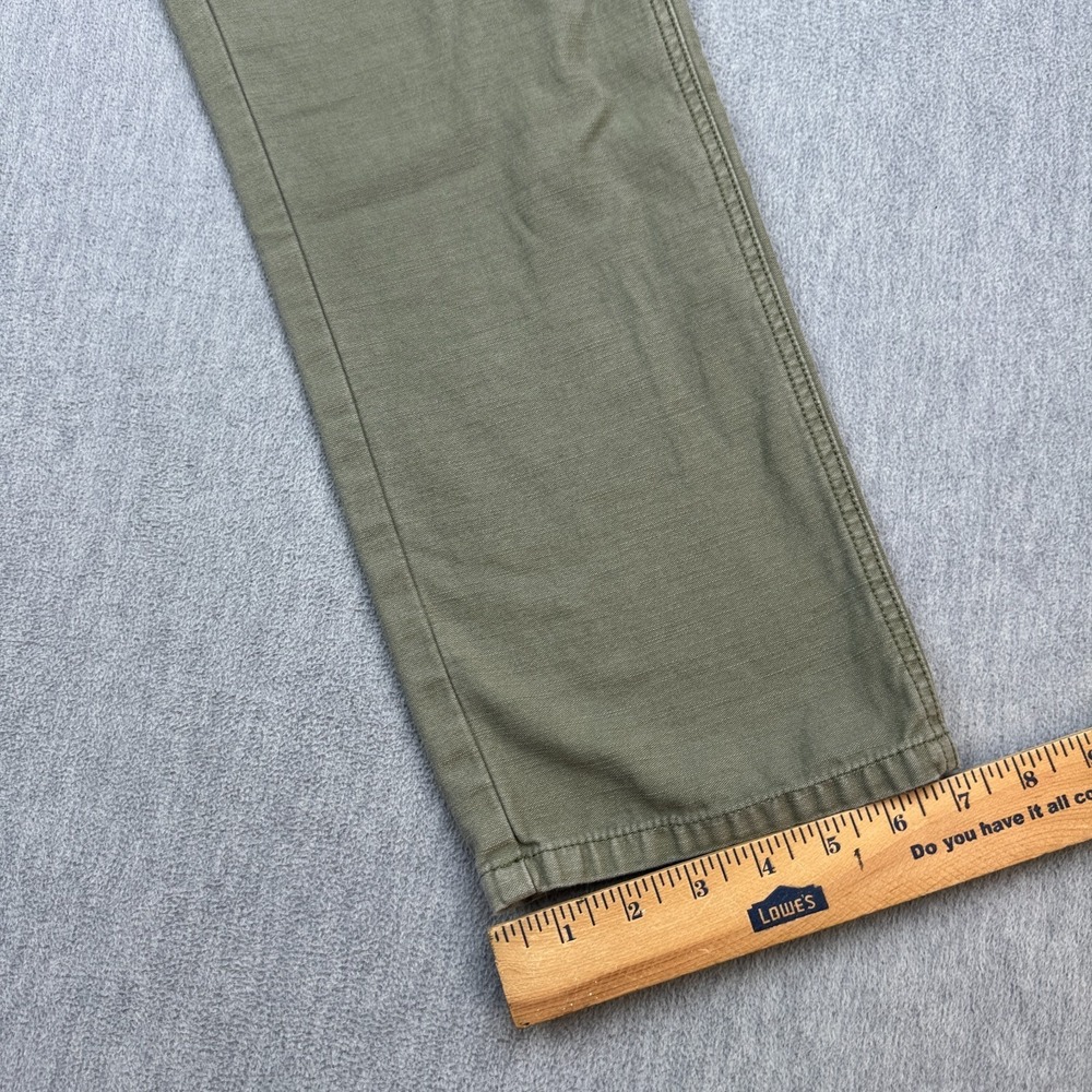 Frame Denim Pants Womens 26 Military Green Service Cropped Cargo Utility Pockets - Picture 11 of 14